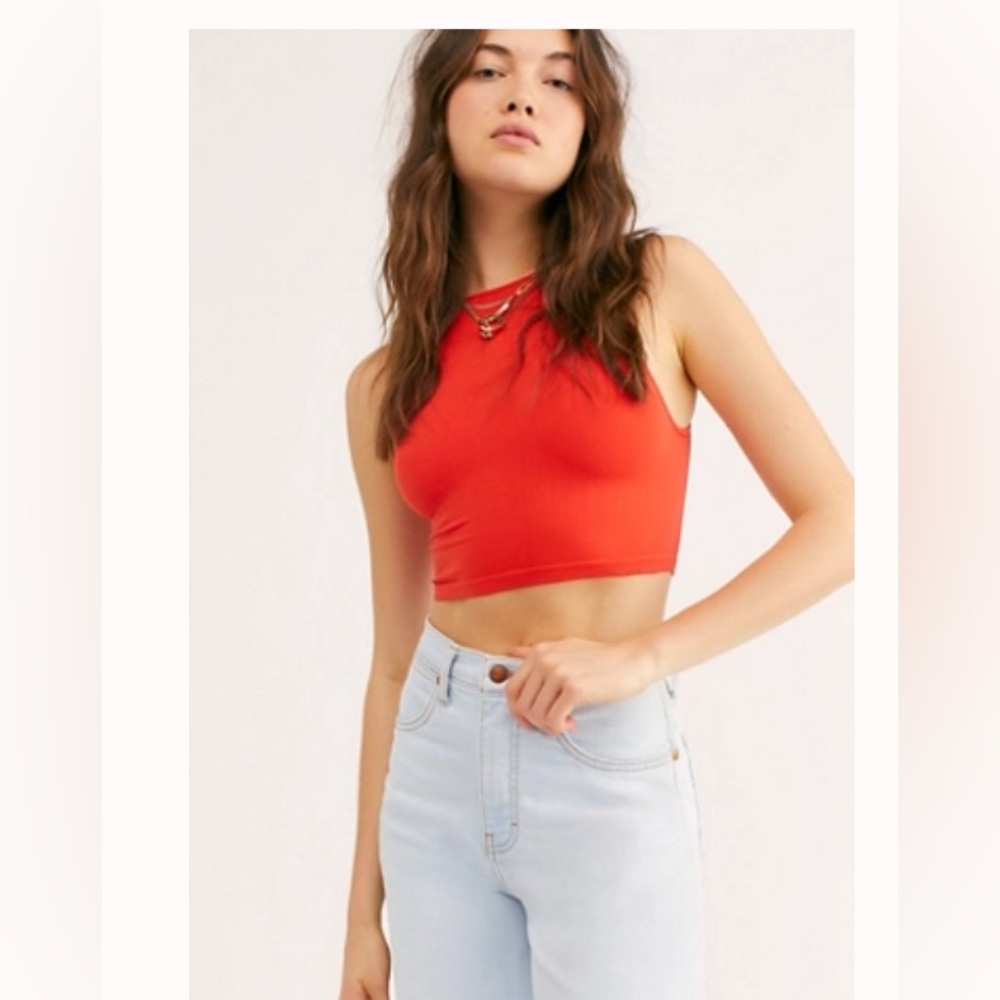 Free People Boatneck Cropped Tank XS/S
